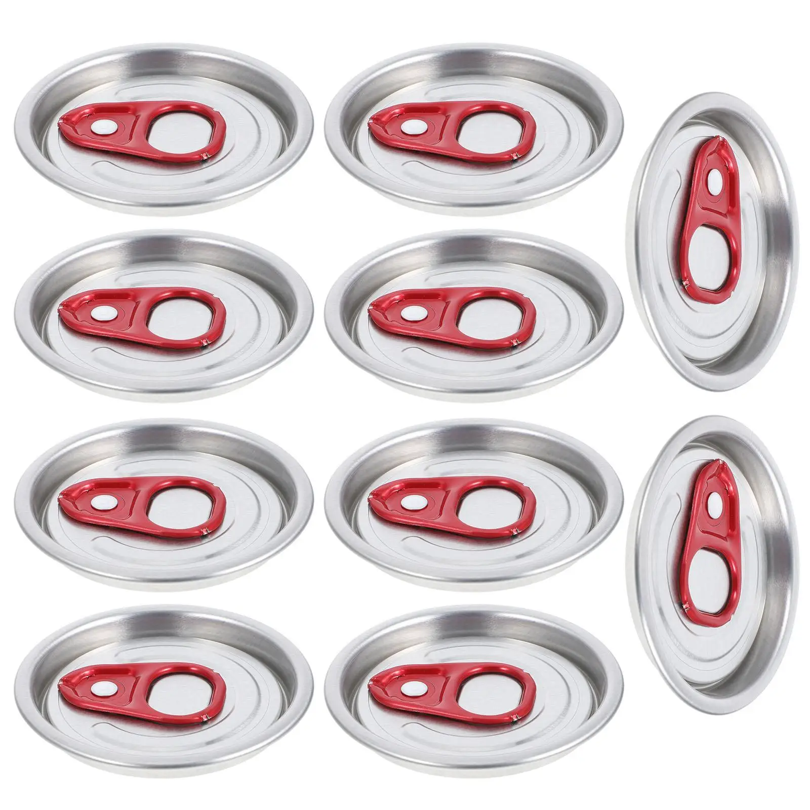 

10 Pcs Can Protector Easy Open Lid Lids for Fizzy Drinks Jar Dispenser Aluminum Coffee
