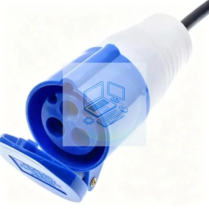 32A 3‑Core Industrial Waterproof Male Female Plug Socket Heavy‑Duty Electrical Power Connector Adapter