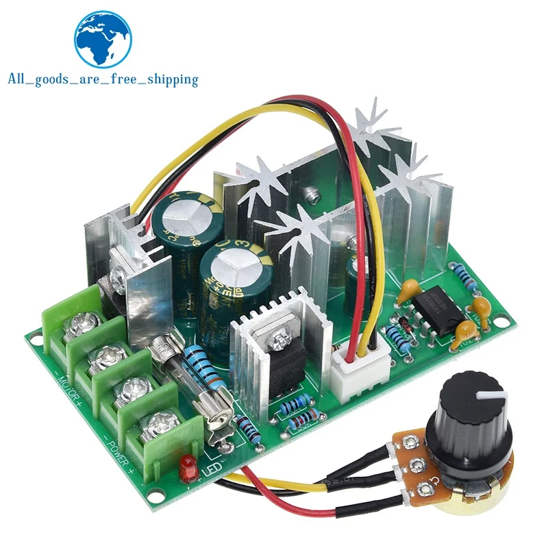 DC10-60V DC 10-60V Motor Speed Control PWM Motor Speed Controller Switch 20A Current Voltage regulator High Power Drive Module