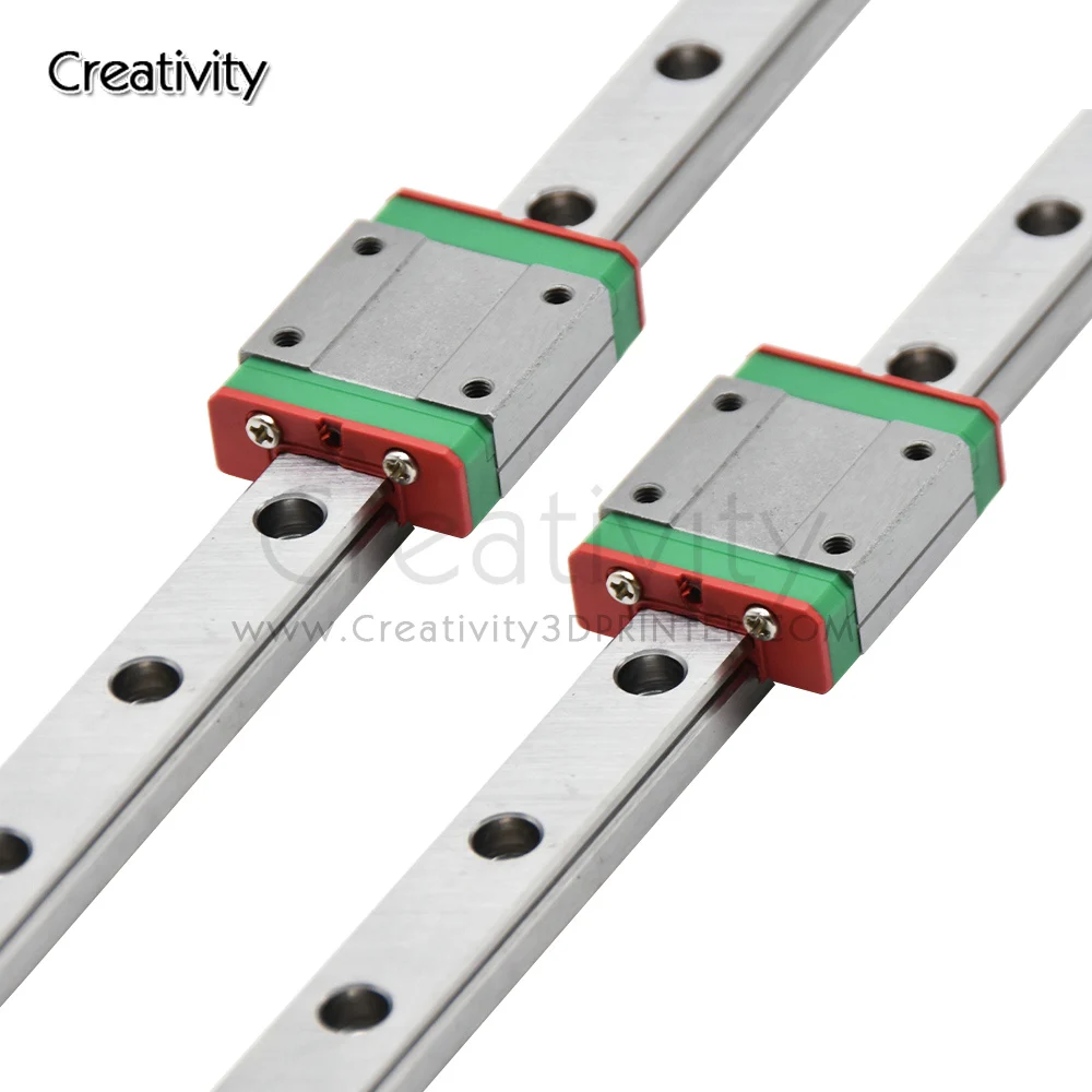 Ender3 Y Axis Linear Rail Guide Upgrade Kit MGN12H Stainless Steel Guideway Slider Improve Speed, Smooth For Ender3/V2/Pro