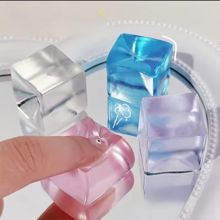 Squishy Mini Water Cube Squeeze Toy Random Blind Bag Maltose Polygon Fidget Toy Slow Rebound Anti-Anxiety Fidget Squeeze Toy*
