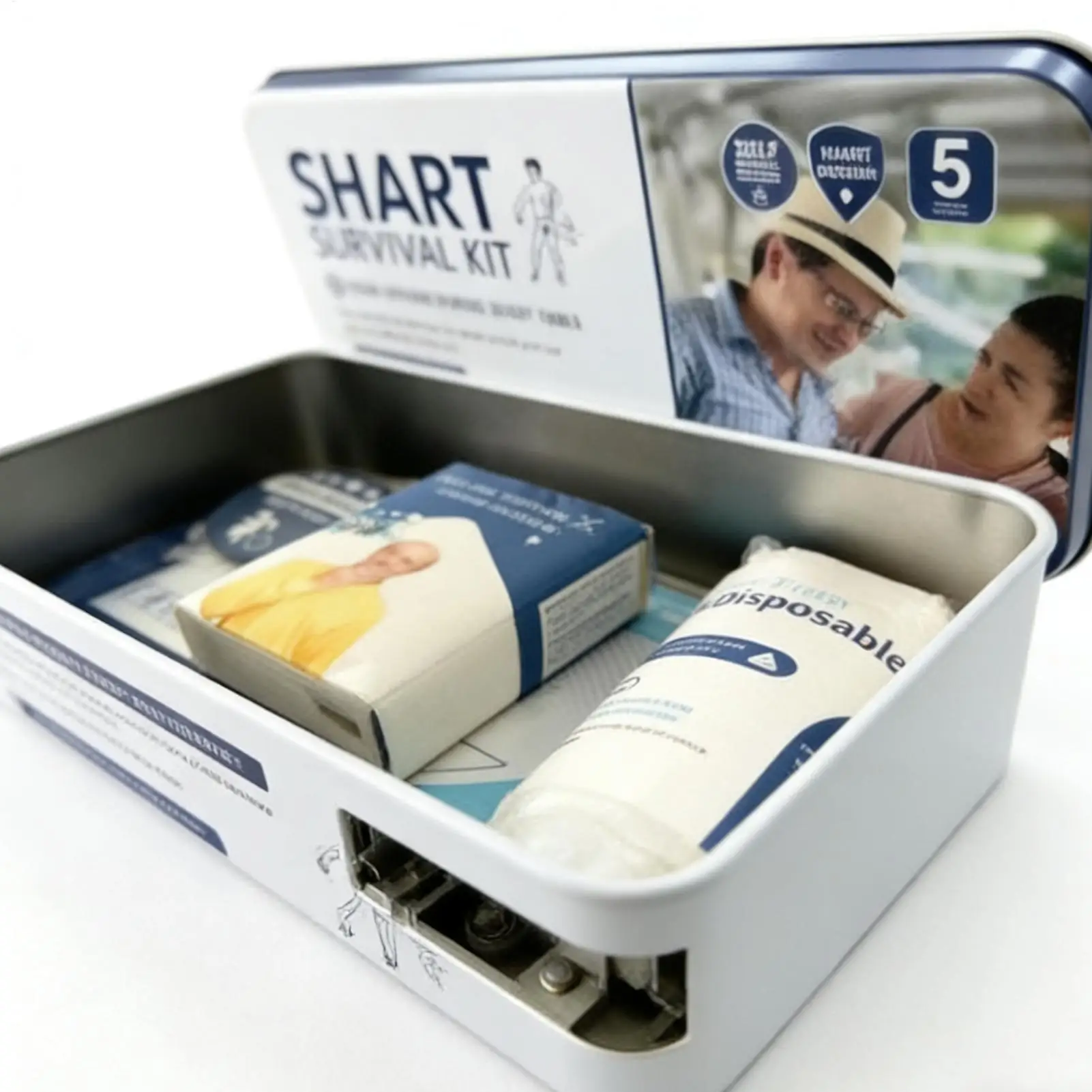 재미있는 장난용 배변 모형 생존 키트, 남편, 남성, 가족, 친구, 십대, 성인, 생일, 크리스마스 선물용