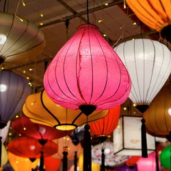 12/14inch Classical Silk Lantern Chinese Style Traditional LanternBalcony Wedding Party Mid-autumn Festival Hanging Decor