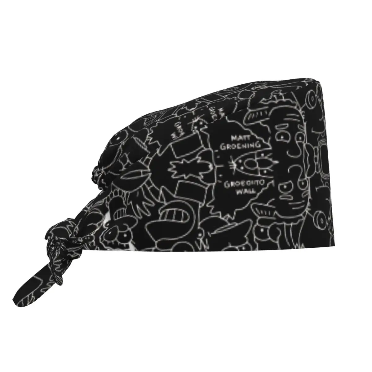Work Scrub Cap Simpsons Movies Nursing Hats For Women and Men Tie Back Working Caps Adjustable Custom Medical Cap