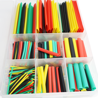 328pcs/Box Heat-shrink-Tubing Insulation Sleeving Heat Shrink Wrapping Kit Thermoresistant Tube for Electrical Wiring and Repair