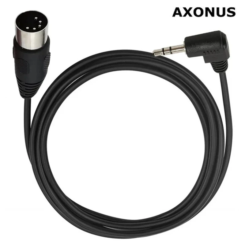 3.5mm 90 elbow audio plug to MIDI 5-core adapter cable computer audio output MIDI 5-core DIN5P 0.5m/1.5m/3m Cable