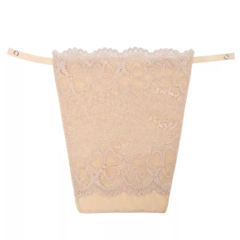 3Pcs Lace Cleavage Cover Up Women Camisole Elastic Band Clip-On Camisole Bras Insert Wrapped Chest Protection Covering Tube Top