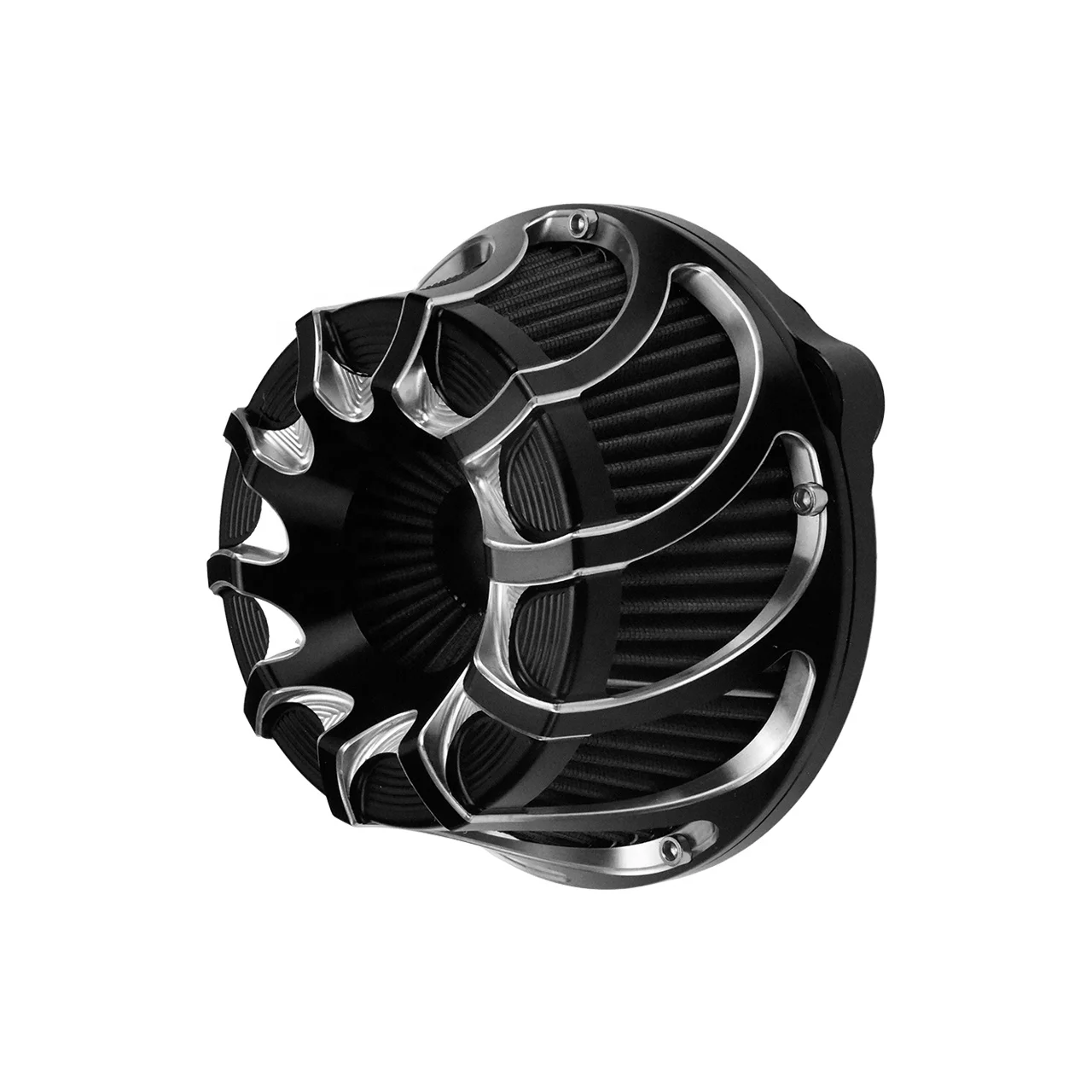 

STLF Motorcycle CNC Air Filter Intake Cleaner Fit for Harley Softail Dyna Sportster 883 1200 Touring Road King Fatboy FLHX FLTRX
