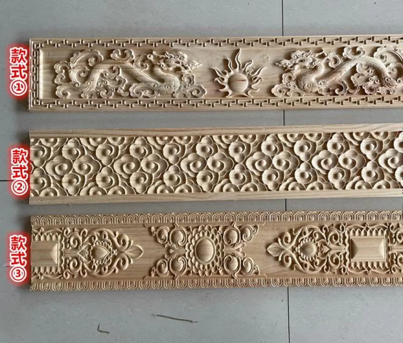 Tibetan Style Edge Frame, Solid Wood Line, Living Room, Carved Background, Wall Decoration, Chinese Style, Ceiling Edge Pressi