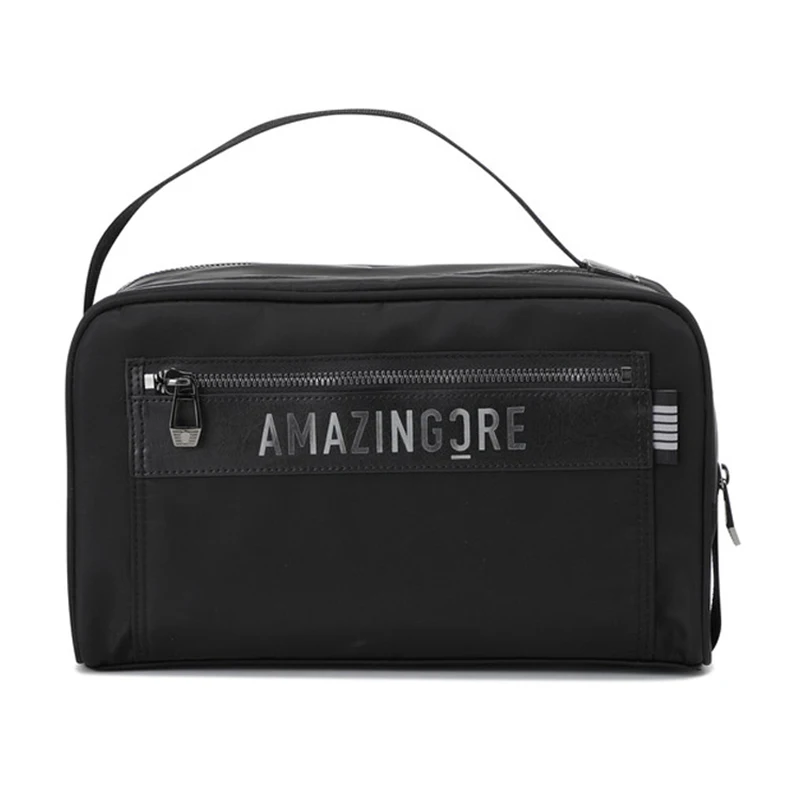 AMAZINGCRE Golf Handbag Black Nylon High Quality Golf Pouch