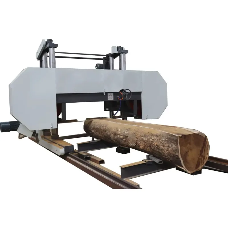 Industrial Heavy Duty Horizontal Band Saw Log Cutting Band Sawmill 1200-2500mm Width