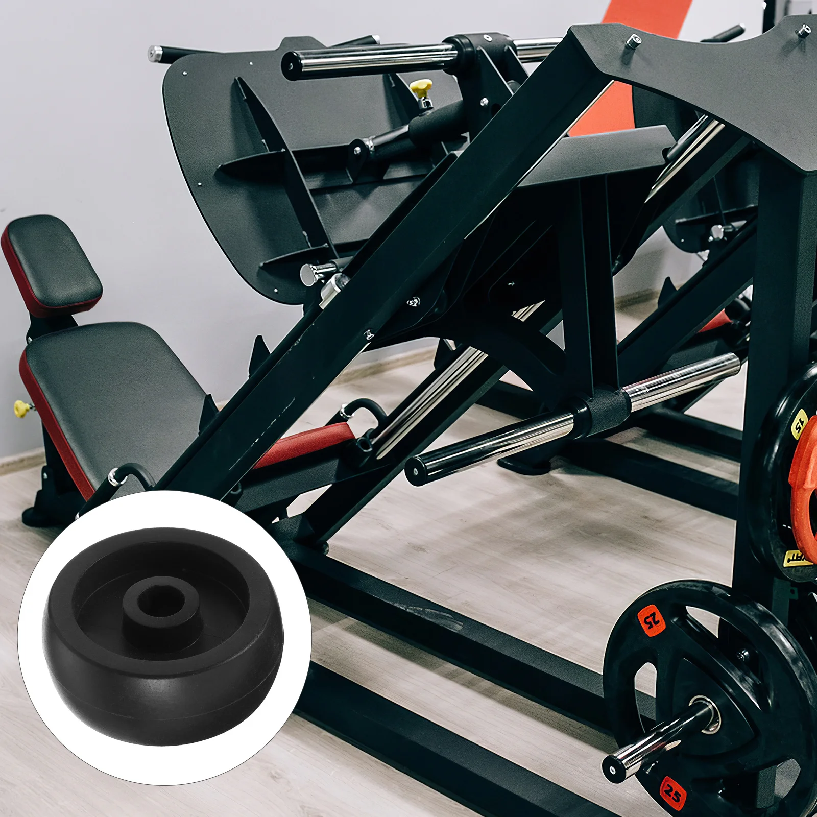 4 قطعة معدات اللياقة البدنية الأسطوانة استبدال عجلات العجلات البلاستيكية العالمية ل مفرغة ممارسة الدراجة الصالة الرياضية ملحق الثقيلة #1