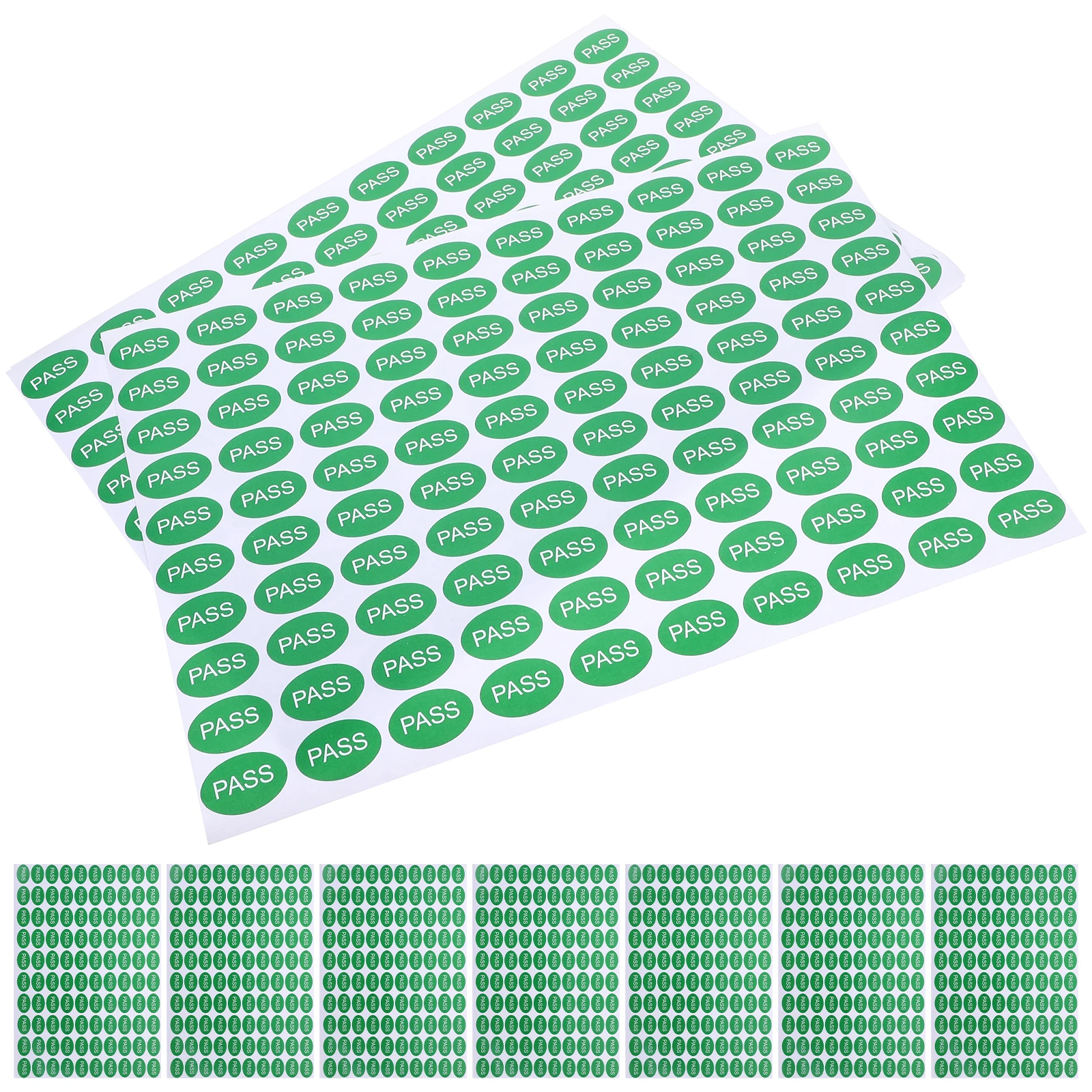 

2000pcs Green Inspection Labels 30x20mm QC Passed Stickers Warehouse Inventory Management Labels Stickers
