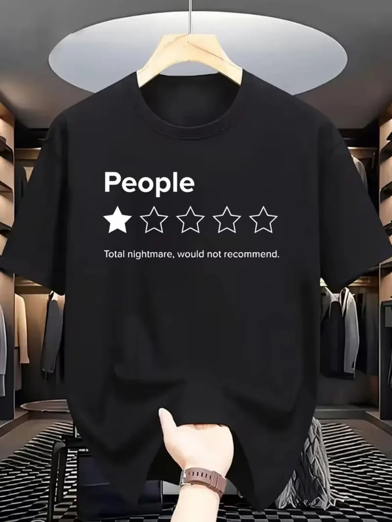 Social Nightmare Fun Text Print T Shirt Men Women Short Sleeve Funny Print Crew Neck Cotton Humor Daily Casual Tee