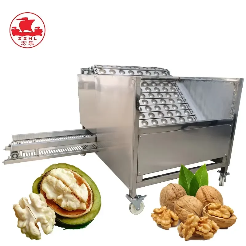 Automatic Walnut Green Husk Remover 3-4t/h Green  Peeling Machine  Huller Machine for Commercial