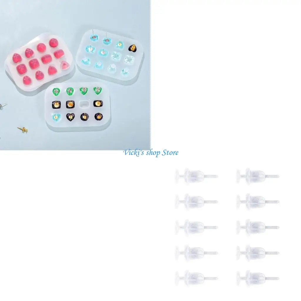 Versatile Earring Mold Studs Earrings Accessories Jewelry Crafting Supplies Suitable for DIY Earrings and Gift Giving