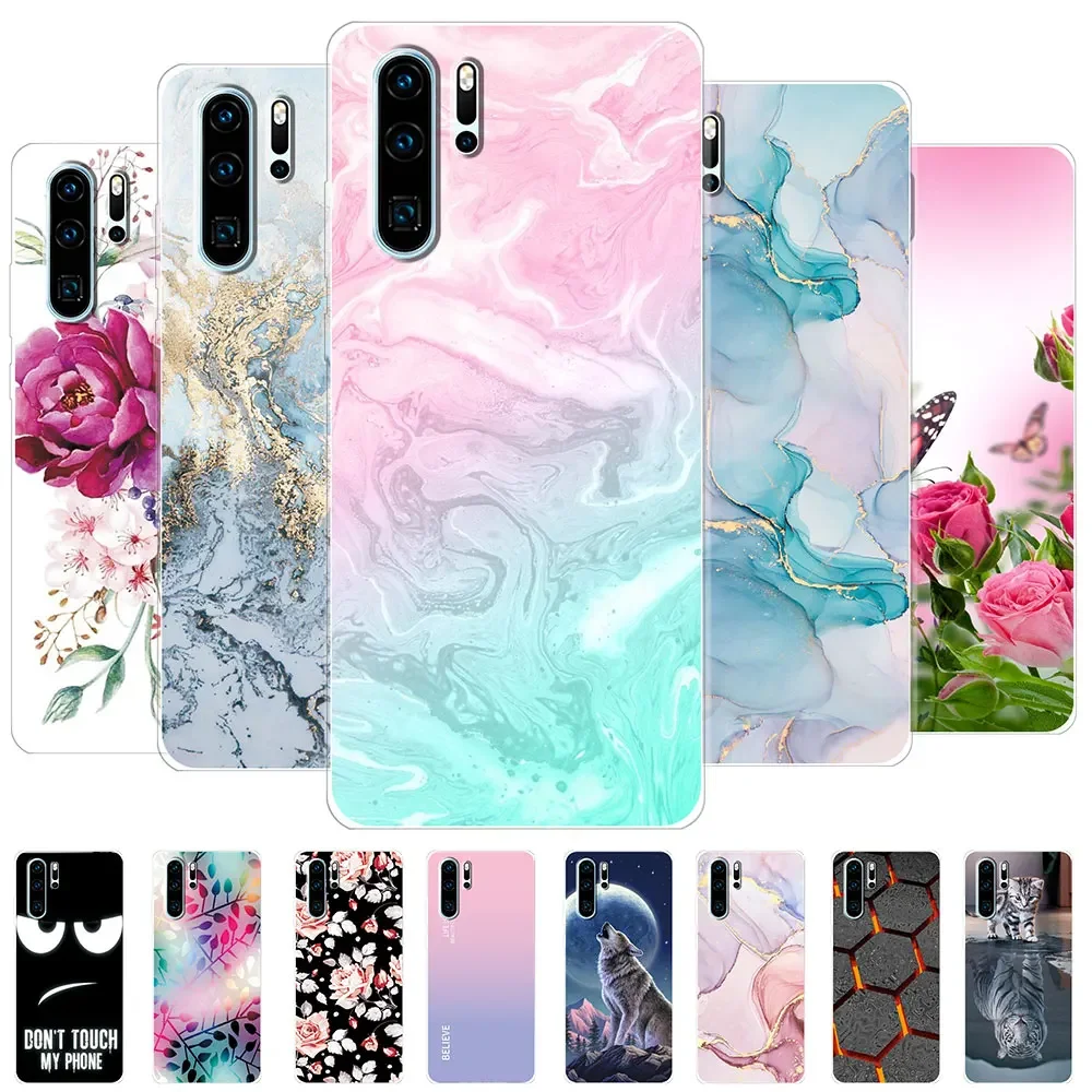 Case For Huawei P30 Lite Cover P30 Lite Clear Cute Soft Silicone Phone Back Fundas For Huawei P30 Case Bumper For Huawei P30 Pro