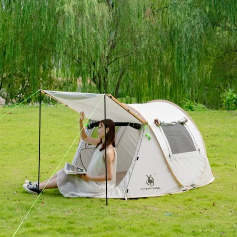 Thickened Outdoor Automatic Tents Portable Folding Quickly Set Up Waterproof Sunproof Camping Tent Tourism Nature Hike Tents