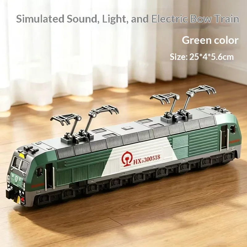 Kids Train Toy Retro Green Train CRH Metro High Speed Rail Model Children Car Vehicle Toy For Boys