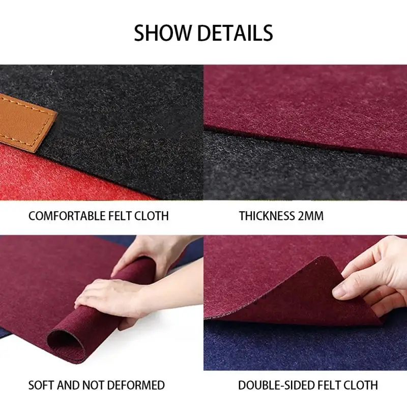 Easy Edition Extra Large Mouse Mat Natural Felt Non Slip Anti Friction Mouse Mat Brand New Office Table Rubber Mat