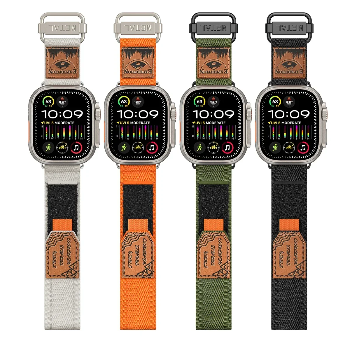 I Watch123456789/SE38mm 40mm 41mm 42mm 44mm 45mm 49mm Ultra1 2 Nylon Leather Standard Apple Watch Strap