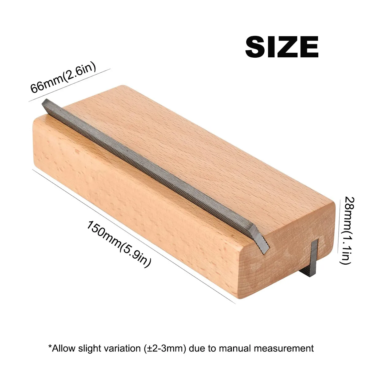 Miwayer 2-in-1 Fret End Dressing Tool - 30° Bevel & 90° Flush File, High Carbon Steel Double-Cut Blade for Guitar, Bass, Ukulele