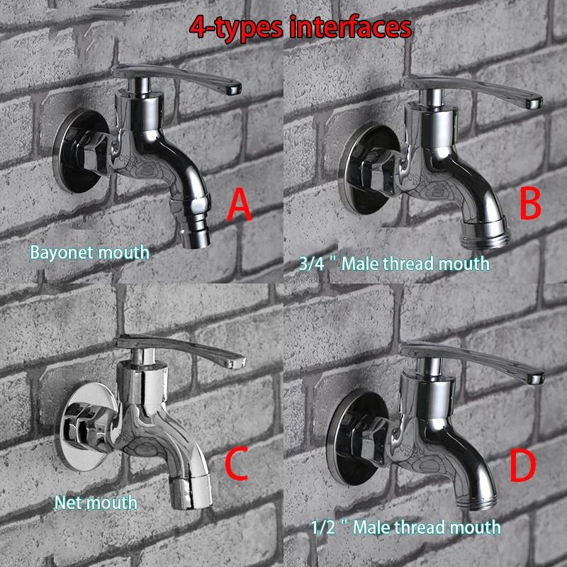 1 pz funzione a doppio uso 1 in 2 out rubinetto lavatrice Mop piscina rubinetto montaggio a parete rubinetto in rame 1/2 "3/4" filo