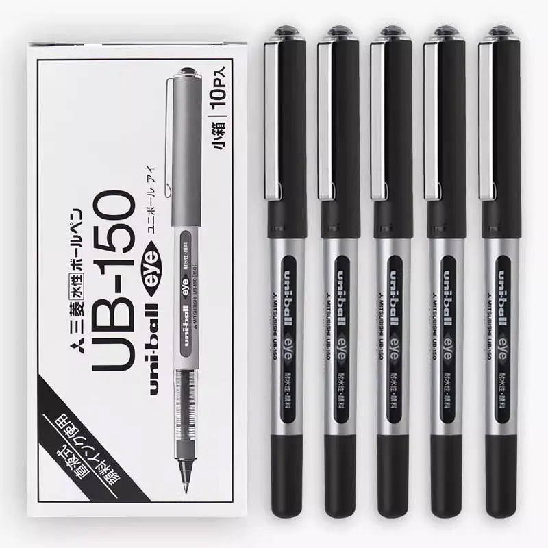 Japan Uni Gel Pens Uniball UB-150 Direct Liquid Signature Pen Boxed Office Accessories School Supplies Rollerball Pen Stationery