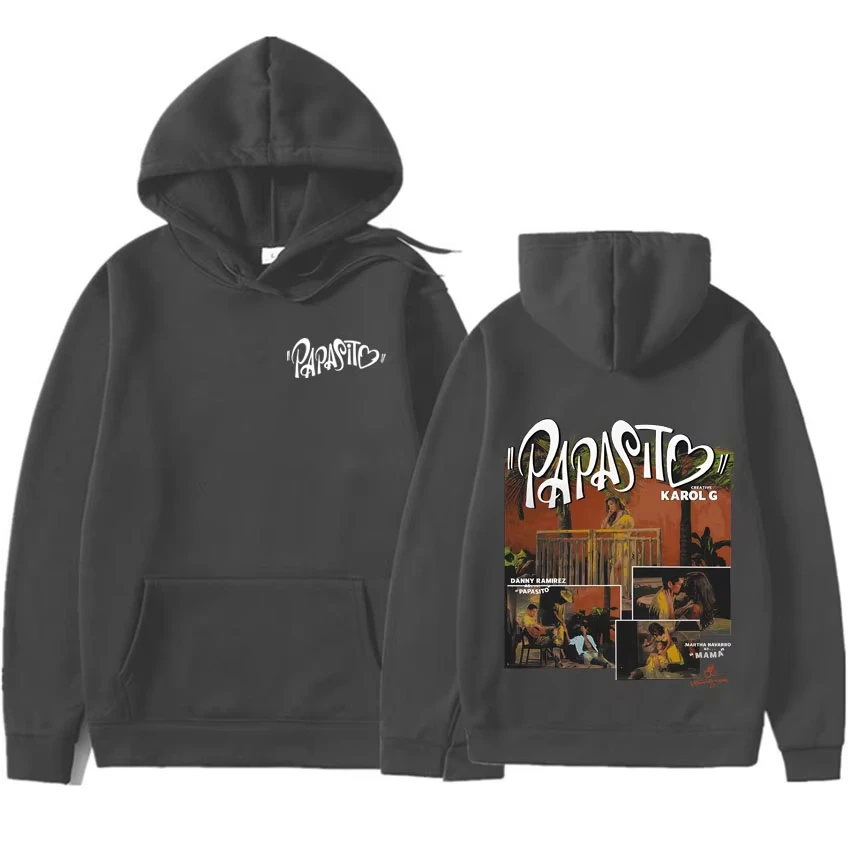 

Sexy Singer Karol G Tropicoqueta 2025 Album Trendy Hoodie Men's Oversized Sweatshirt Humor Pop Tracksuit High Quality Pullovers