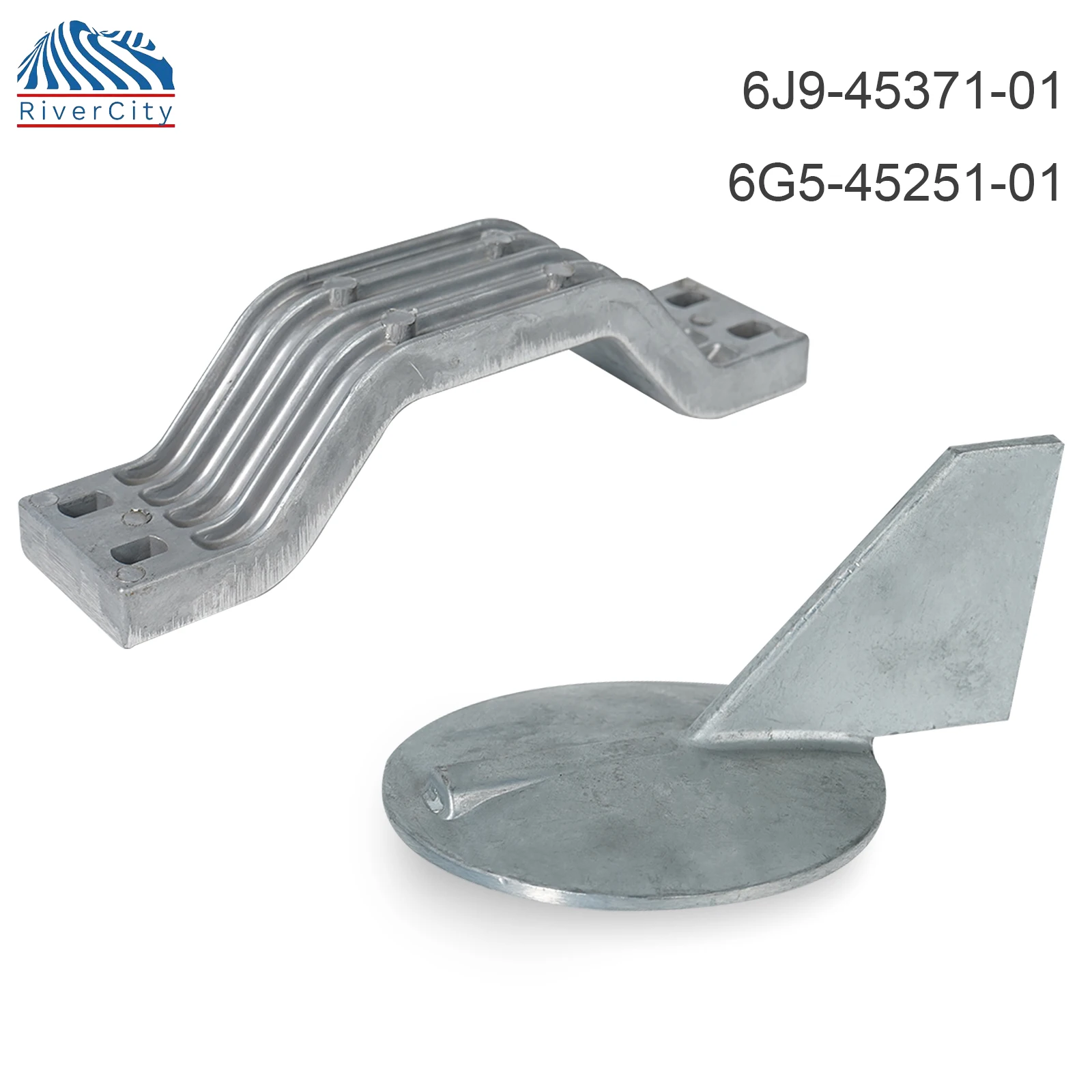 

6G5-45251-01 6J9-45371-01 Trim Tab Zinc Anode Replacement for Yamaha Outboard Engine 150-200HP aluminum alloy