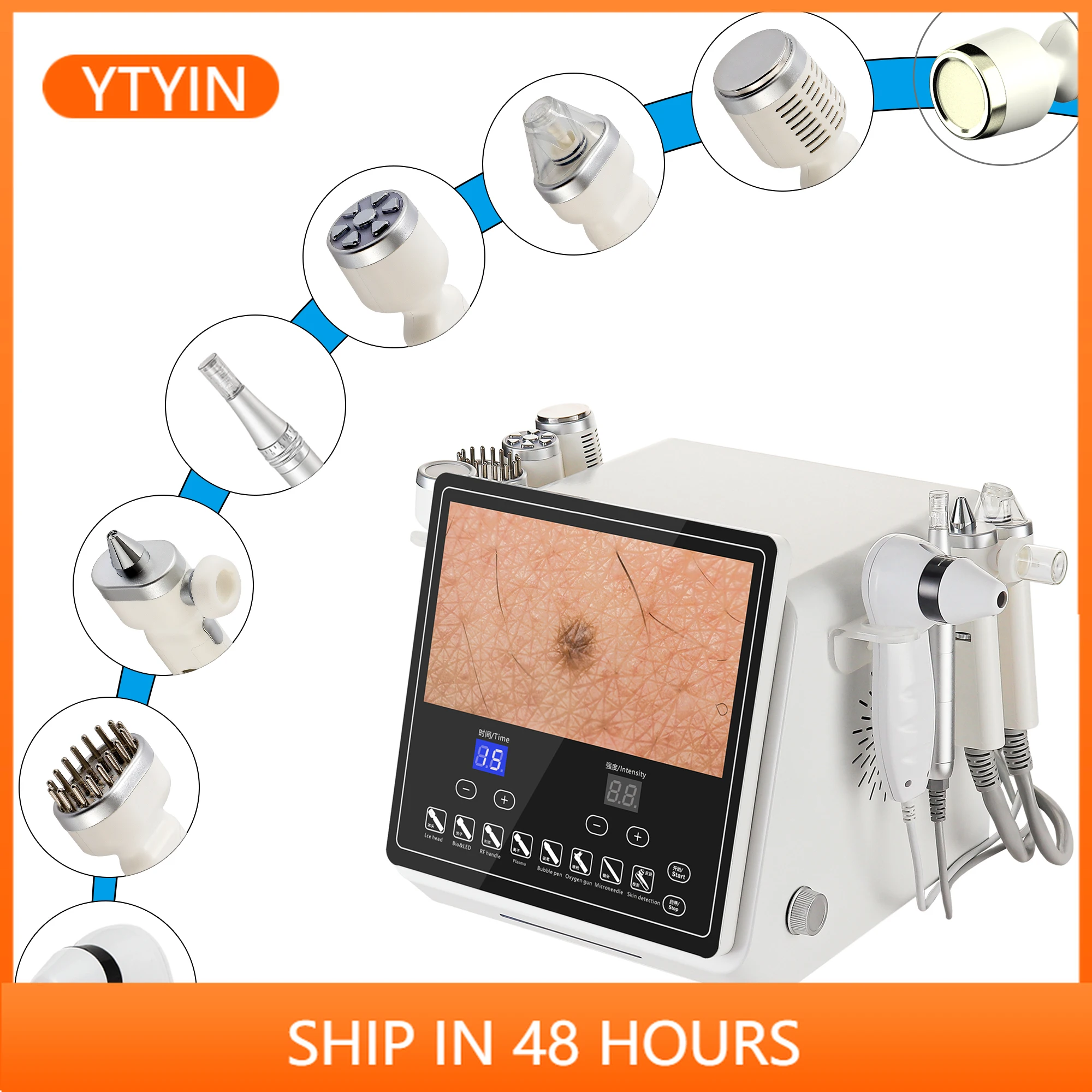 

YTYINProfessional Hydro Rejuvenation Microdermabrasion Hine 8 In 1 Small Bubble Facial Beauty Device OxygenJet Care Equi