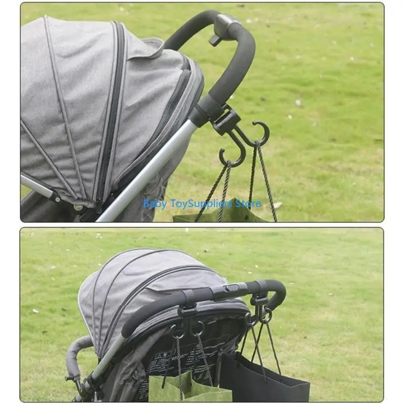 خطافات عربة الأطفال R1WF للتعليق وحقائب الحفاضات ومنظمات أغراض الأطفال وخطافات سيارات السيارات #5