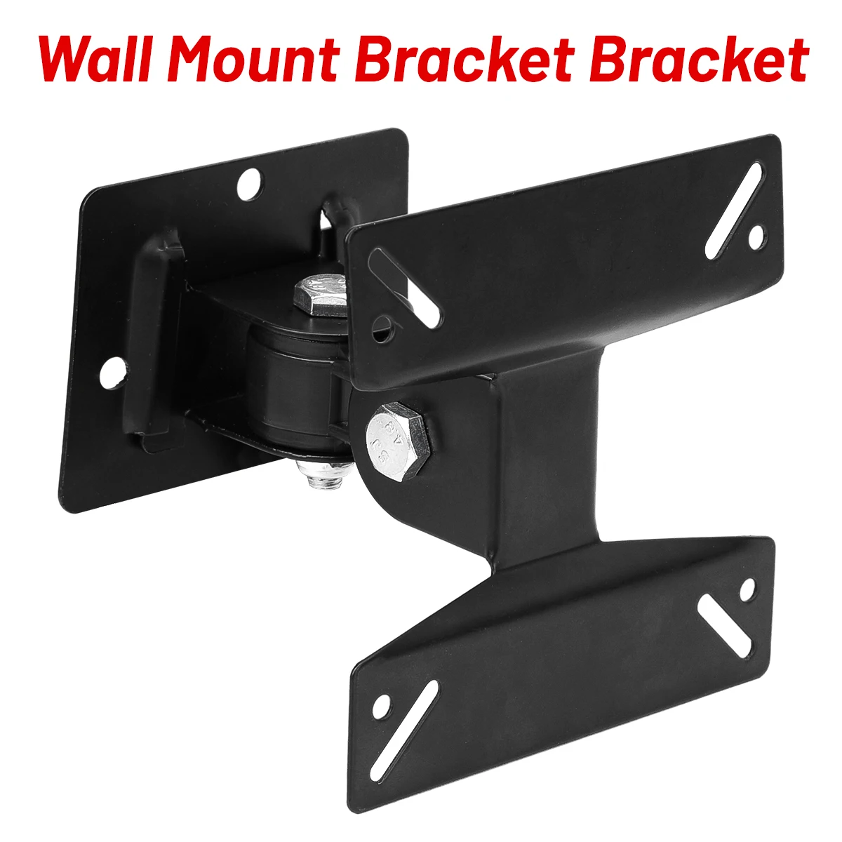 

180 ° Поворотный железный кронштейн для телевизора, регулируемый наклон и поворотный настенный кронштейн для телевизора для 14-24-дюймовых светодиодных экранов и мониторов с плоской панелью ЖК-дисплея