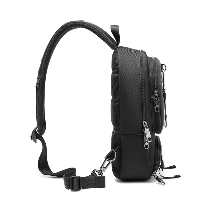 Mochila crossbody multifuncional para homens, esportes ao ar livre, bolsa de peito de lazer, ombro único, grande capacidade, moda de viagem, novo, 2023