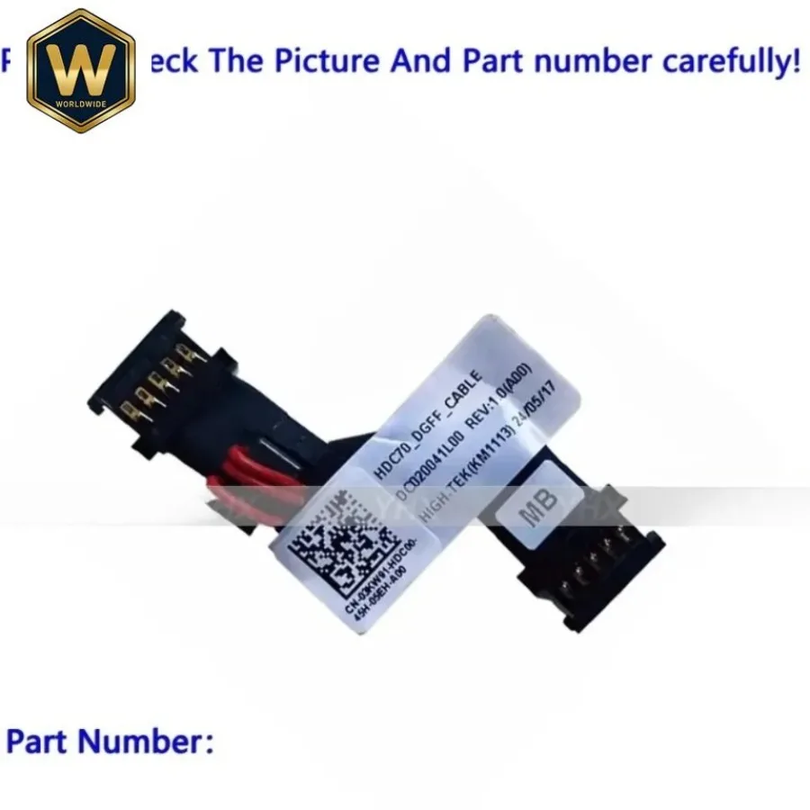 

Кабель SX для DELL Precision 7770 7780 H70 DGFF 020041L00 03KW91 - новая запасная часть