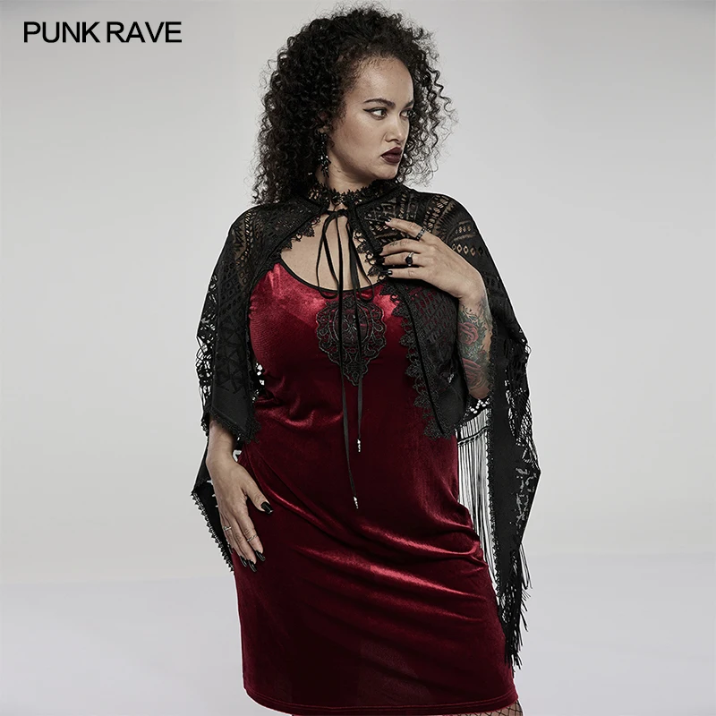 Punk Rave Big Size Design.Gothic Sexy Visual Kei Women Cape shawl DY1405