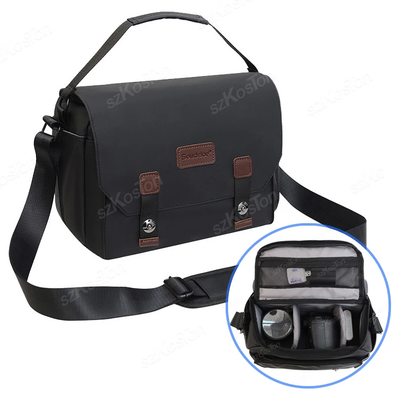 Camera Backpack Lens Pouch Photography Bag DSLR Camera Bag Waterproof Carrying Shoulder Bag Backpack for Canon Nikon Fuji Sony