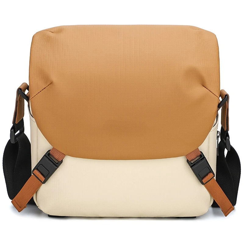 Contrasting color shoulder camera bag Outdoor leisure photo bag Casual messenger SLR Small