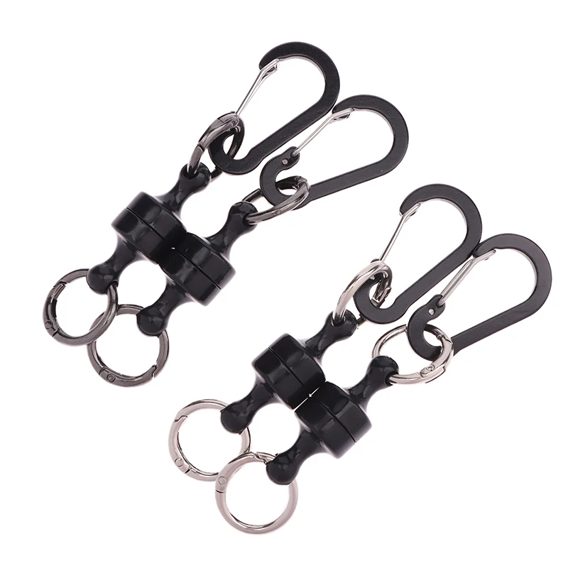 2pcs Fishing Hanging Buckle Magnetic Buckle Fast Hanging Buckle Wireless Lost Rope Metal Strong Magnetic Force Mountaineering