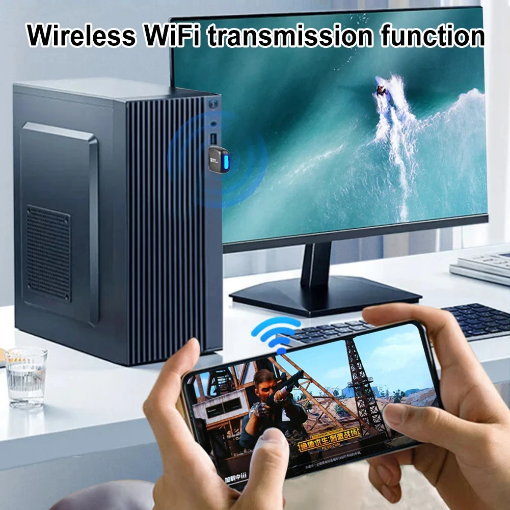 286Mbps WiFi 6 Network Signal Reception 2.4G Wireless Network Card Mini USB Wi-Fi Adapter LAN Dongle for PC Desktop Driver-free