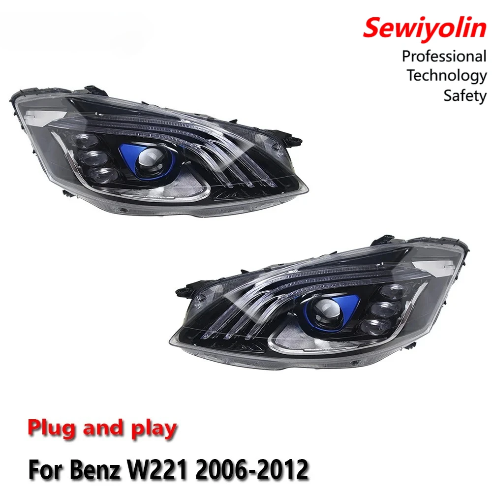 

Car LED Lamps Headlight Light Assemblies Lamps For Benz W221 2006-2012 Auto Fog DRL Brake Turn Signal Lamp Plug and Play