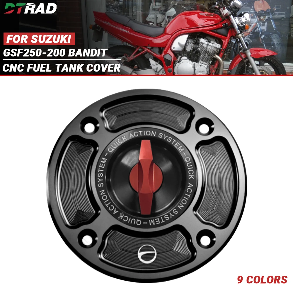 Keyless Fuel Tank Cap For SUZUKI GSF250 400 600/S 1200 Bandit BANDIT Motorcycle  Modification Quick Release Oil Gas Accessories