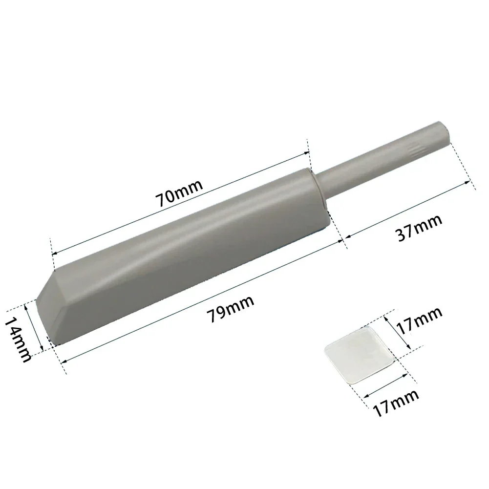 Szafka z szufladami Push To Open Zatrzask do drzwi Magnetyczna końcówka Zatrzask dotykowy DIY Otwarty uchwyt do szafki Miękka szafka zamykająca