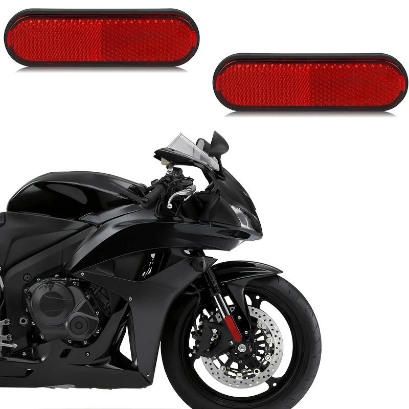 1PCS Motorcycle Bike Safe Self-adhesive Reflector Warning Device Lights Car Front Rear Warning Cycling Protection Accessories