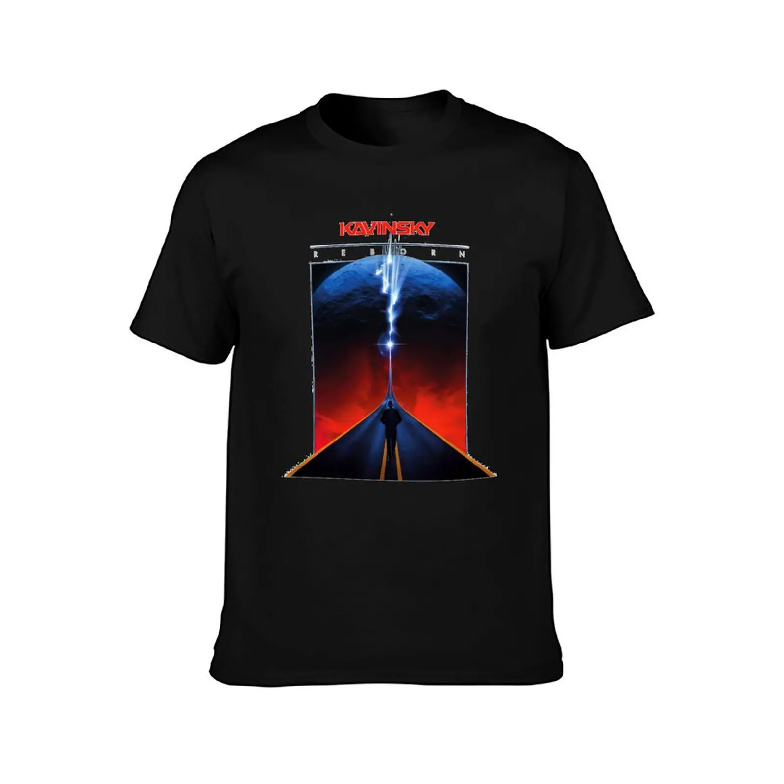 Walking alone Kavinsky Reborn T-Shirt Art Pattern Printed Casual Top T-Shirt