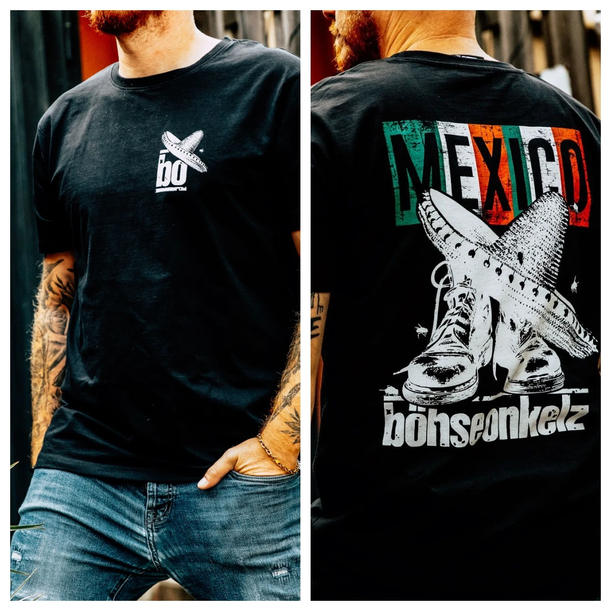 Mens Fashion Mexico - Camiseta de algodón con gráfico Retro