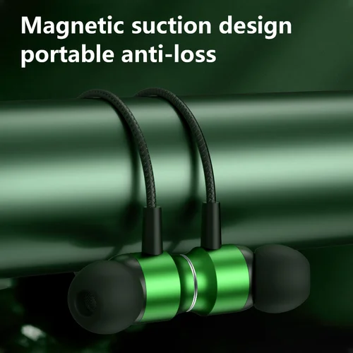 Imagen 2 del producto Auriculares para juegos con cable magnético L Jack, auriculares de música tipo C de 3,5mm, micrófono HiFi, sonido envolvente estéreo para teléfono, ordenador, micrófono