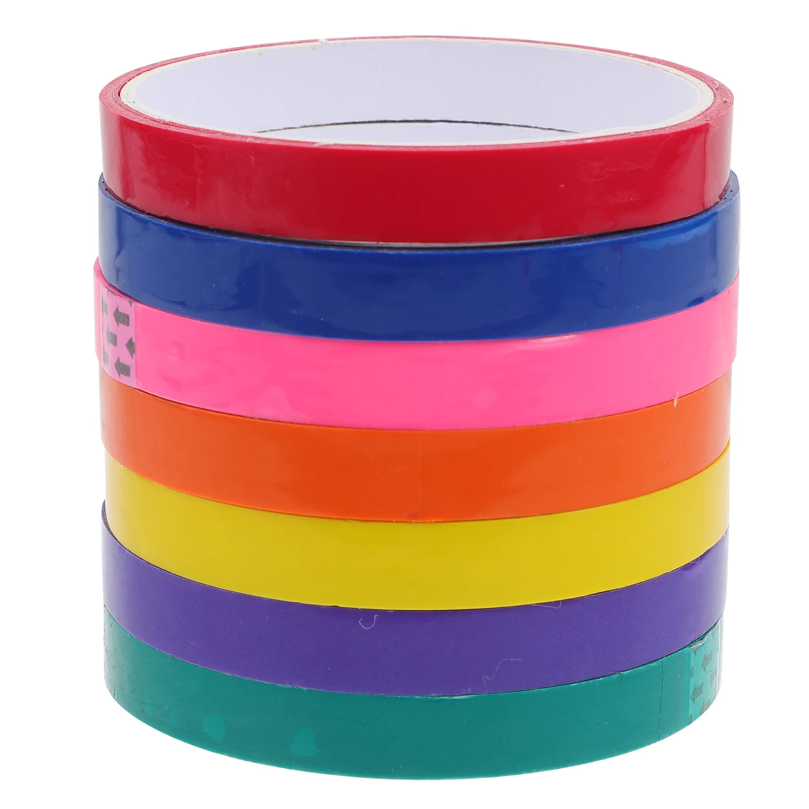 

7 Rolls Vibrant Sticky Ball Tapes Decompression Stress Relief Relax Leisure Pressure Relief Daily Use Sticky Ball Tapes