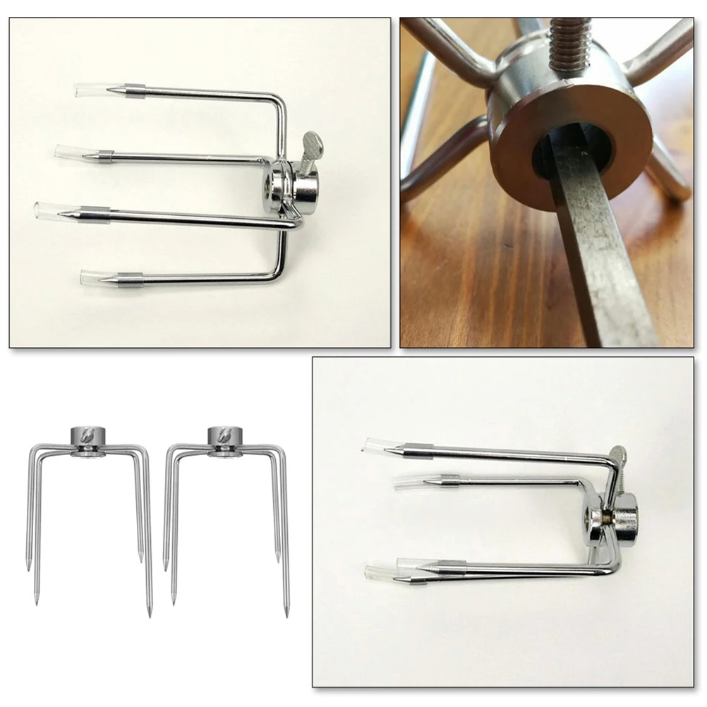 

Rotisserie Spit Forks Grill Meat BBQ Tools Prongs Stainless Steel Camping Outdoor Picnic Party barbecue accessories