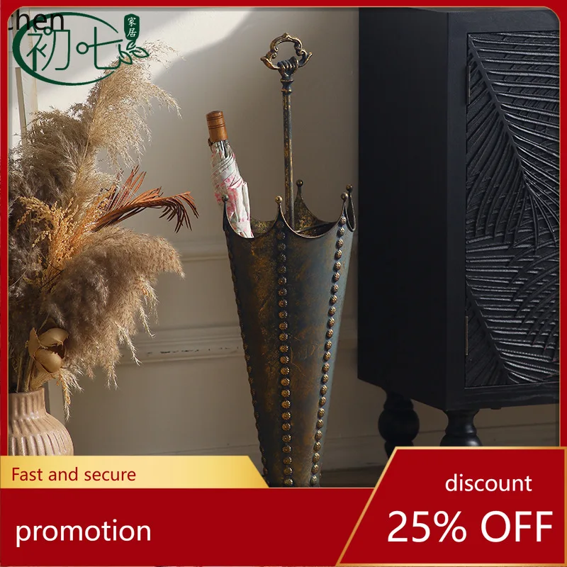 

HXL Внутренний контейнер для хранения зонтов из кованого железа, для магазинов, для хранения дождевиков, для рукоделия